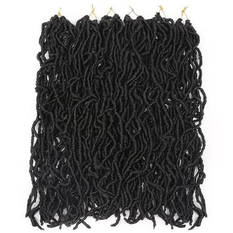 12 Inch Faux Locs Crochet Hair 1B Soft Locs Crochet hair Pre Looped Crochet Hair Extensions