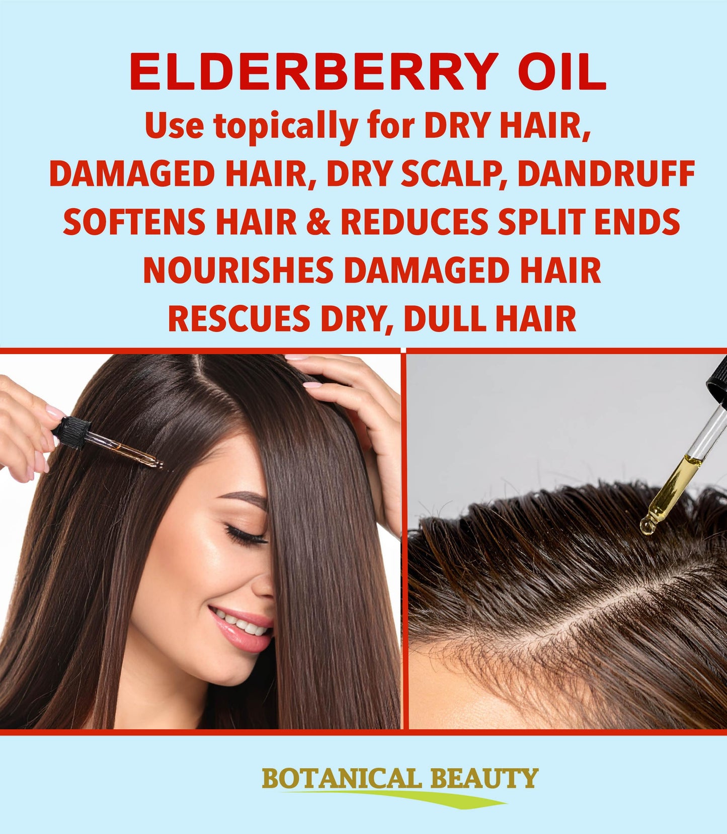 Botanical Beauty ELDERBERRY OIL Sambucus Nigra 100% Pure Natural Virgin Unrefined Cold Pressed Carrier Oil 0.5 Fl. Oz.- 15 ml for Face, Skin, Hair, Nails, Moisturizing. Rich in Vitamin E