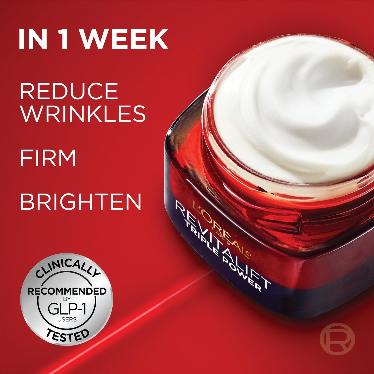 L'Oreal Paris Revitalift Triple Power Anti-Aging Face Moisturizer, Pro Retinol, Hyaluronic Acid & Vitamin C, Reduce Wrinkles, Fragrance Free 1.7 Oz