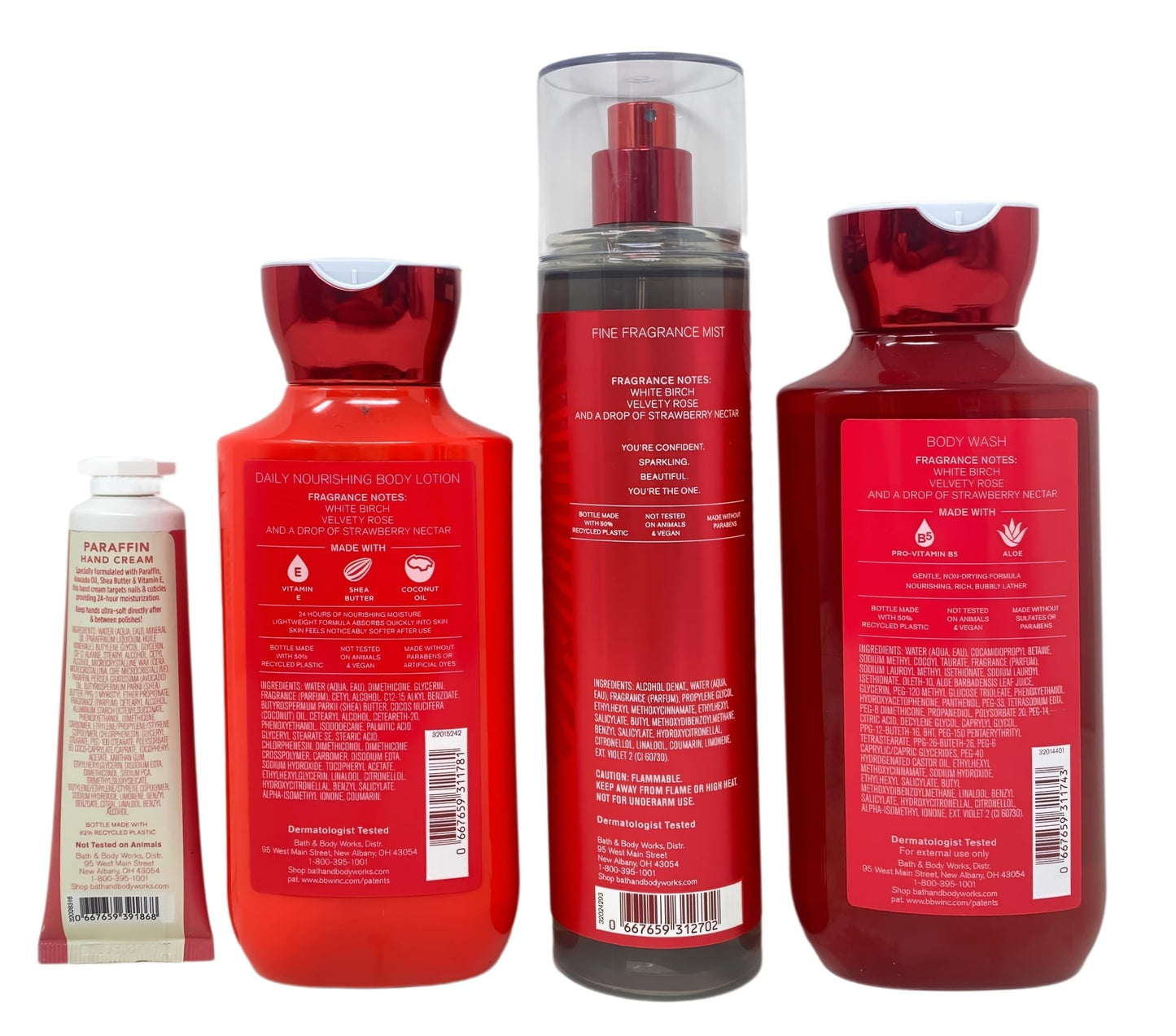 Bath & Body Works You're The One Gift - Body Wash - Body Lotion - Fragrance Mist and Paraffin Hand Cream - with a Peach Gardenia Bar Soap