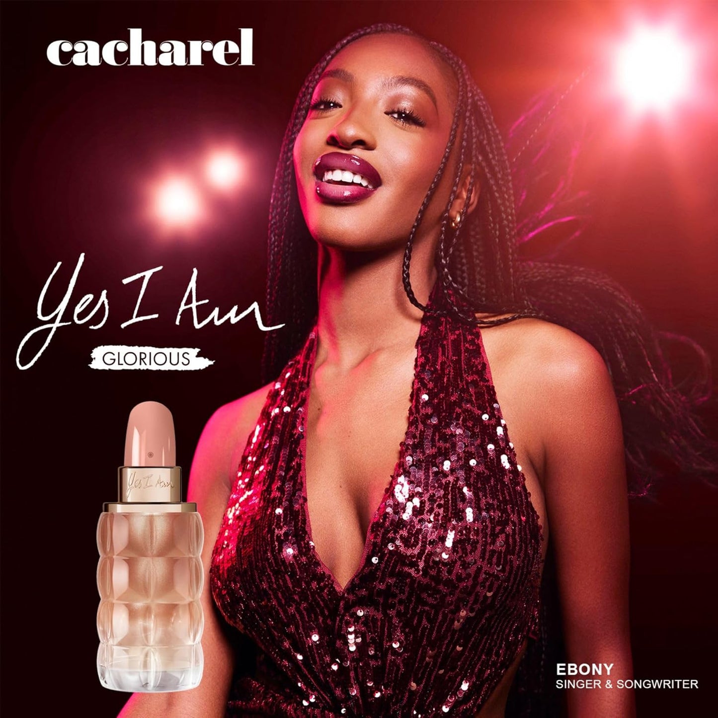Cacharel Yes I Am Glorious, Eau de Parfum for Women, Floral, Ambery With Notes of White Peach & Milkshake