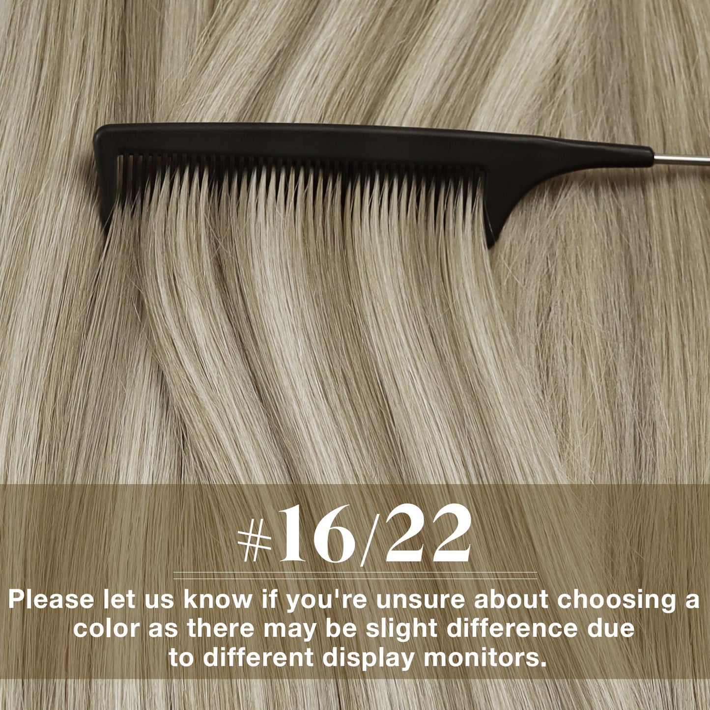 Ve Sunny Blonde Tape in Hair Extensions Highlight Tape in Extensions Ash Blonde Highlights Light Blonde Tape in Hair Extensions for Women 50g 20pcs 14inch
