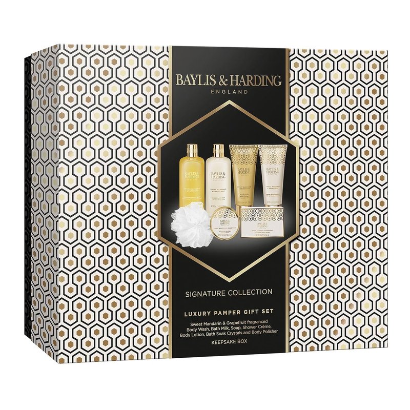 Baylis & Harding Luxury Bath & Skincare Gift Set - Sweet Mandarin & Grapefruit | Perfect for Women