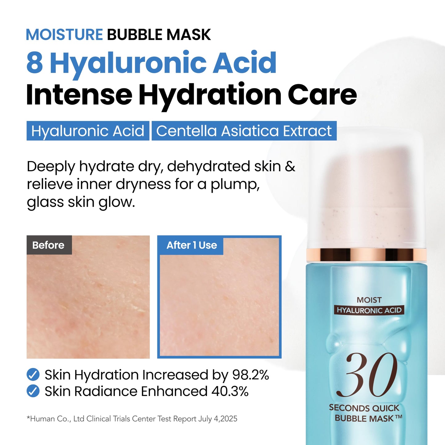 MENOKIN Glass Skin Full Set (5-in-1) 30 Seconds Quick Bubble Mask (Lift, Bright, Clear, Moisture, Repair) Firming, Brightening, Soothing, Moisturizing, Anti-Aging, Korean Face Mask, 3.21 fl oz Each