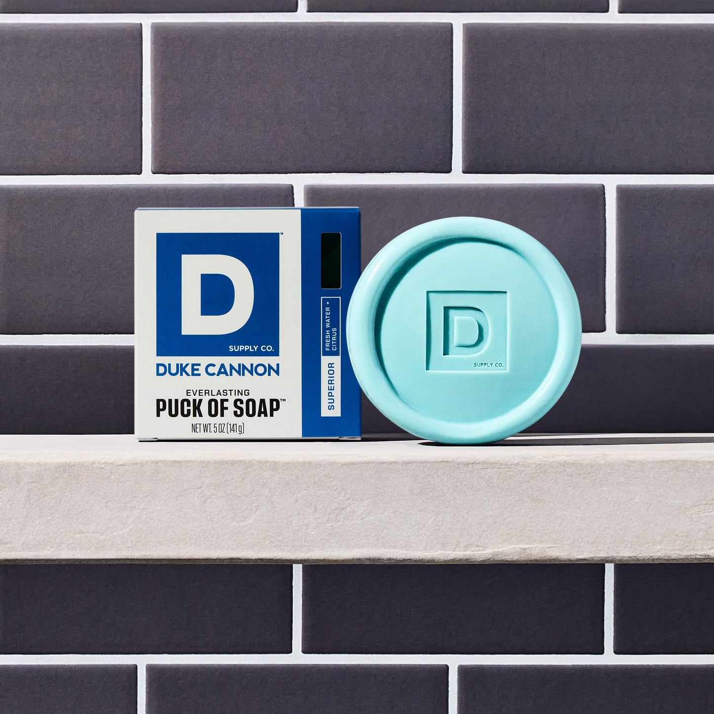 Duke Cannon Supply Co. Puck Soap Bundle – Men’s Hydrating Rounded Bar Soap with Masculine Scents for All Skin Types - Hydrating & Deep Cleaning - Superior, 5 oz (6 Pack)