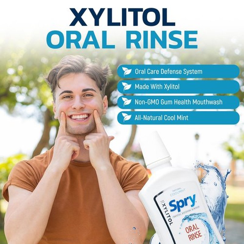 Spry Total Dental Health Kit, All Day Oral Care and Gum Health Kit Including Spry Xylitol Sugar Free Gum, Xylitol Sugar Free Candy Mints, Xylitol Oral Rinse and Spearmint Toothpaste with Xylitol