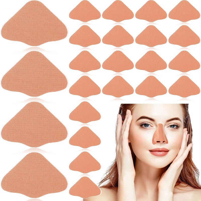 Sun Protection Nose Patch - 24 Set UV Protection Covers for Men & Women | Outdoor Sports, Beige