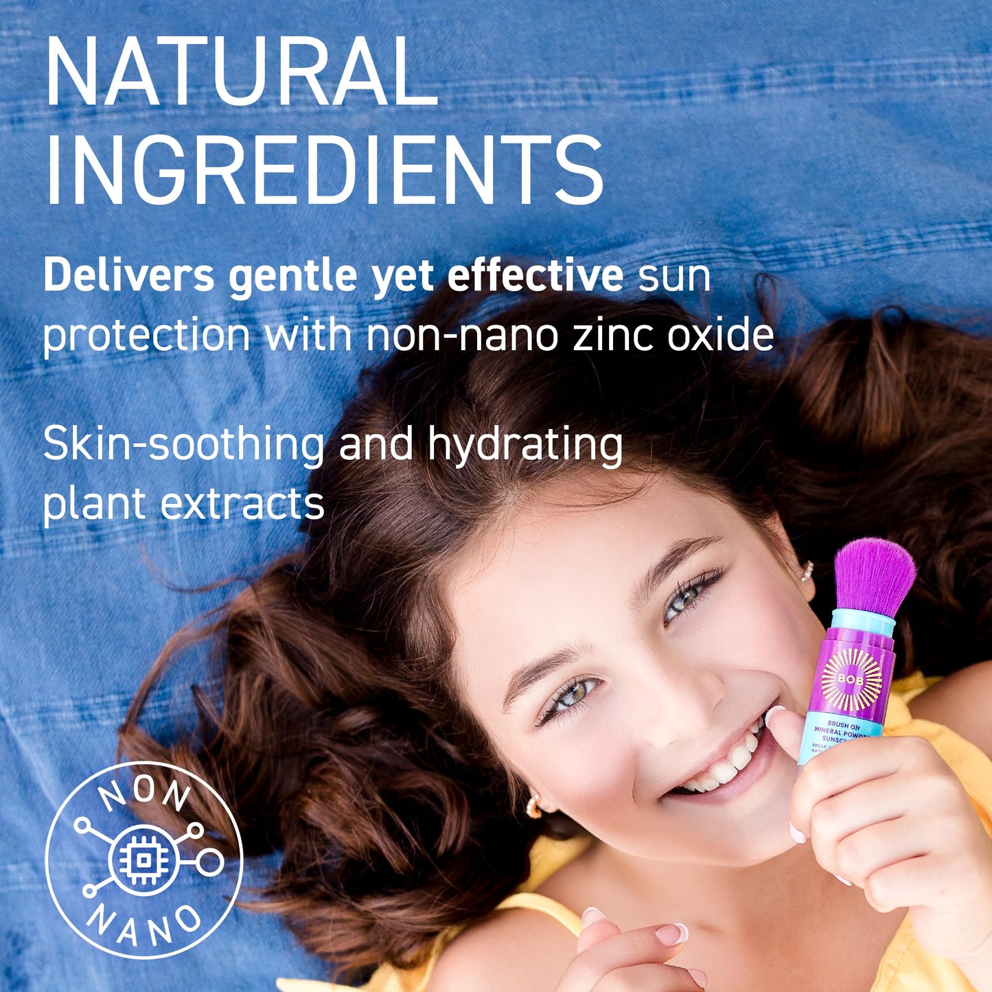 BOB KIDS SPF 50 Sun Spray + SPF 30 Brush On Powder Sunscreen, Mineral Sun Protection, Broad Spectrum, Water Resistant, Fragrance Free, Reef Friendly