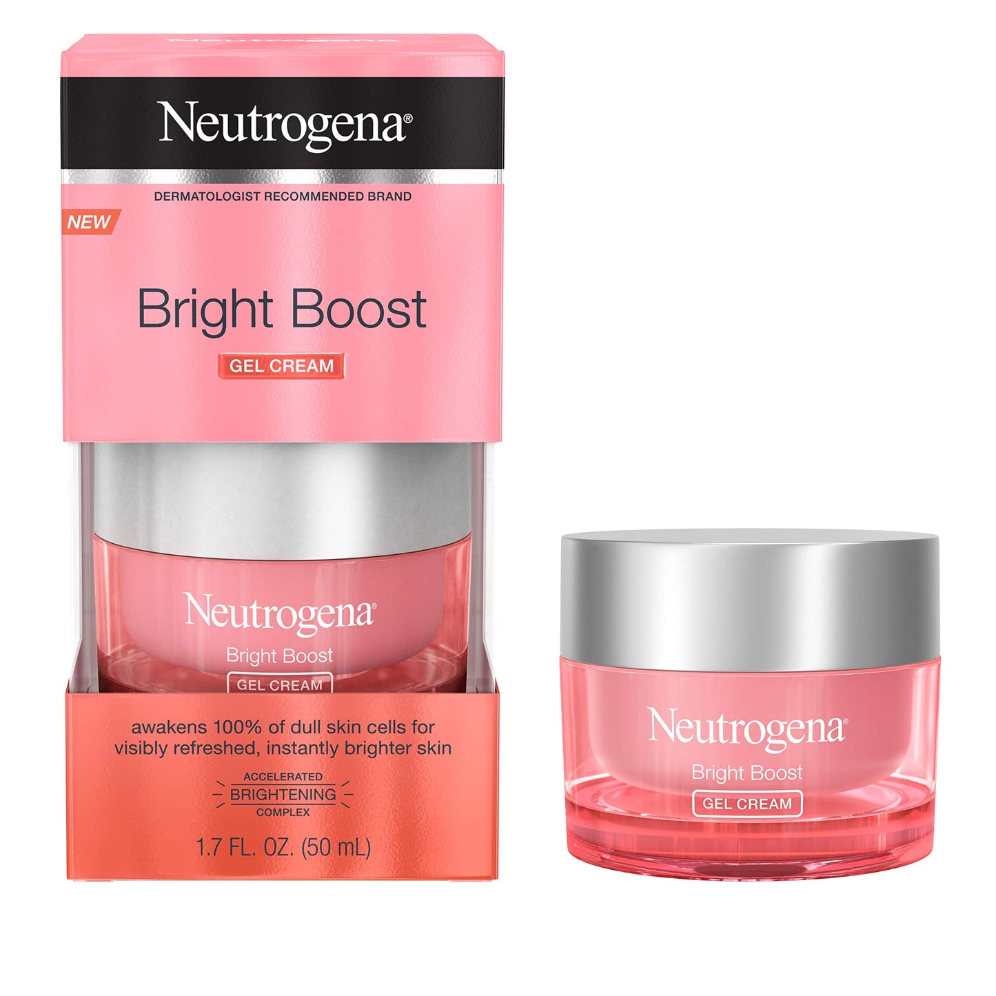 Neutrogena Neutrogena Bright Boost Brightening Gel Moisturizer Face Cream with Neoglucosamine, 1.7 Fl Oz