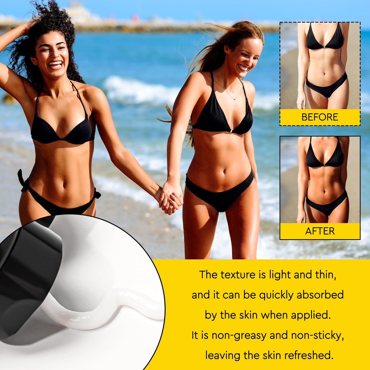 Tanning Spray - Natural & Organic Ingredients, Self Tanner Spray, Body Skin Bronzer for Body, Deep Bronze Suitable for Swimming, Beach Climbing in Summer (Self-tanning lotion)