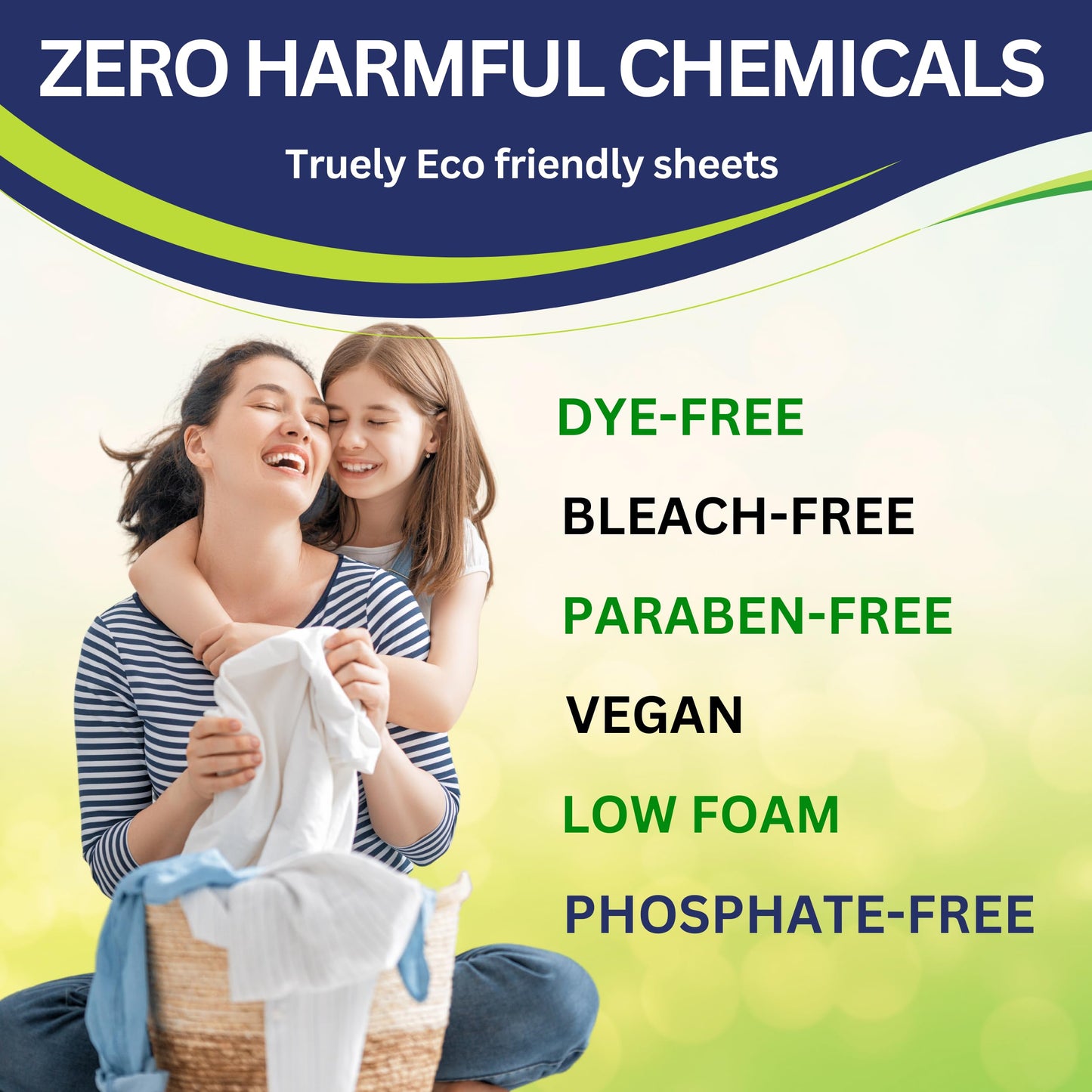 Splash Earth Laundry Detergent Sheets (64 Loads, Fresh Scent), Eco-Friendly Washer Sheets Detergent, Plastic-Free Travel Laundry Soap, 32 Strips