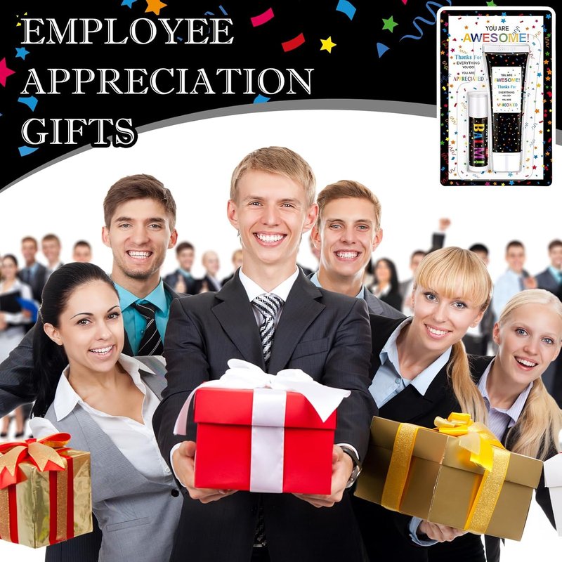 Teacher Appreciation Gifts - 30 Pack Lip Balm & Hand Cream Set | Perfect Thank You Gifts for Employees, Nurses & Volunteers