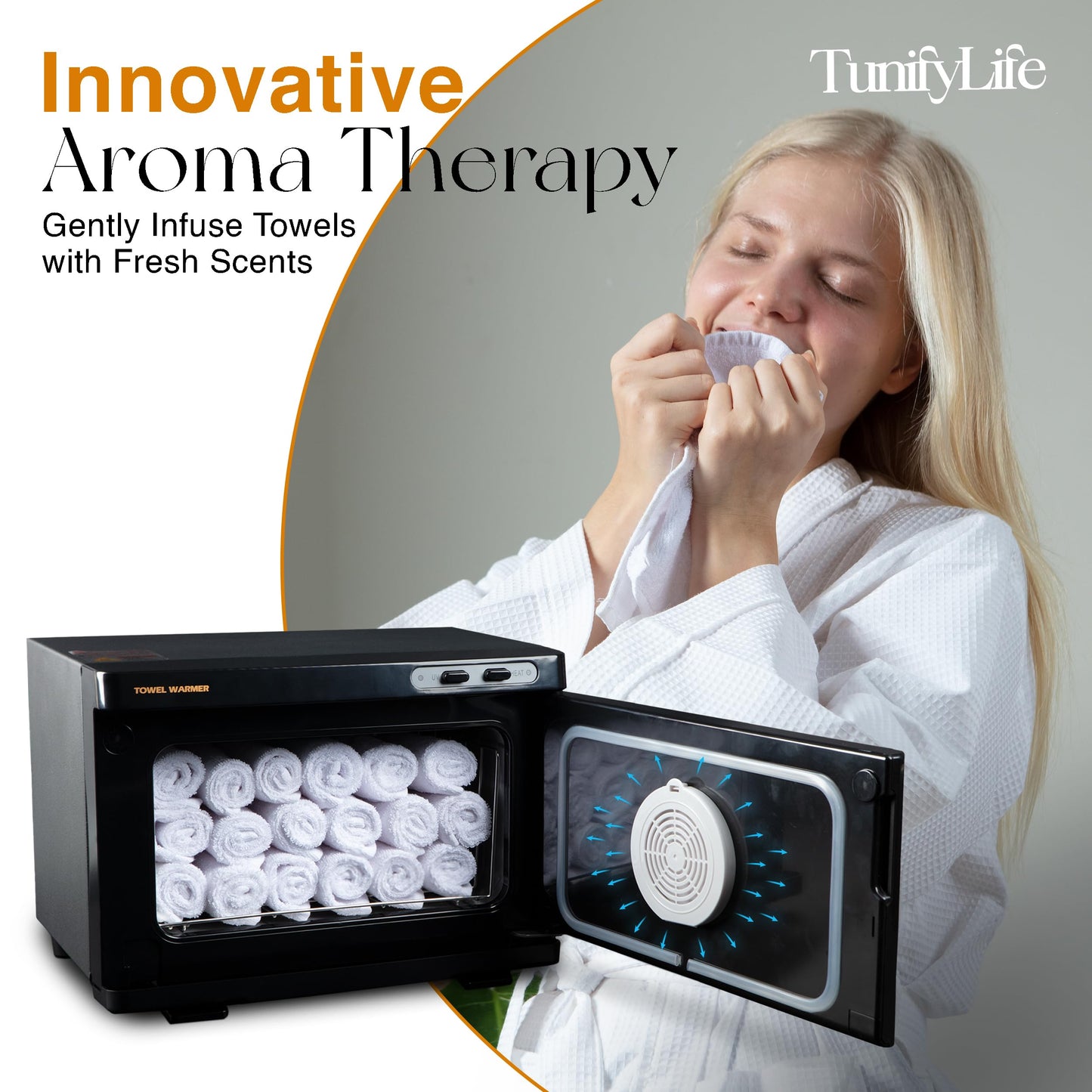 Hot Towel Warmer for Spa - 8L Hot Towel Cabinet - High Temperature Spa Towel Warmer with Aroma Holder, Suitable for Salon, Bathroom, Barber, Fast-Heating Mechanism