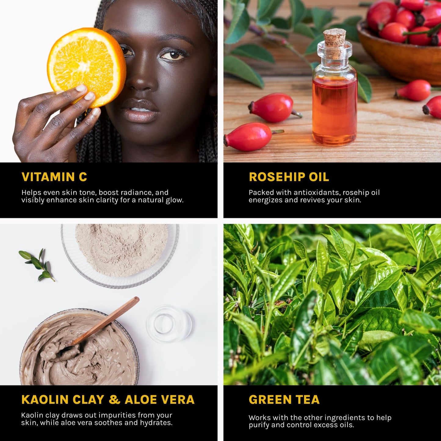 Yelle Skincare - Fresh Start Mattify Mask - Oil-Control - Mattifying Face Mask with Kaolin Clay, Aloe & Organic Herbal Infusions - Gentle for All Skin Types - Melanin-Rich Skincare - 4 oz