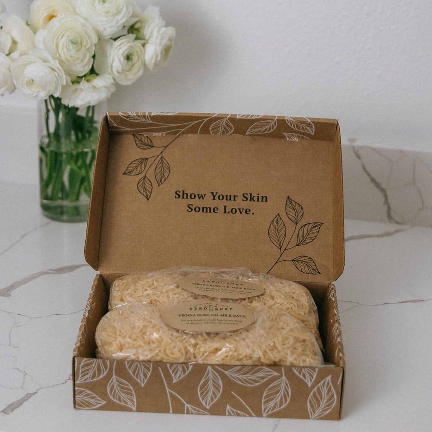 Bend Soap Company Milk Bath, 100% Natural Ingredients, Gentle Cleanser, Hydrates Moisturize and Softens the Skin, Handcrafted Goat Milk Soap, Essential Oil, 2 lbs - Oatmeal Honey