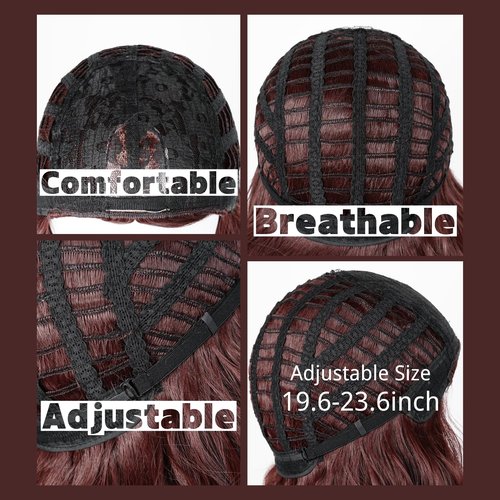 Prestyled Brown Belle Wig for Women + Yellow Ribbon + Detachable Bun, 60cm Long Brown Wavy Hair Wig with Wig Cap for Halloween Costume Cosplay
