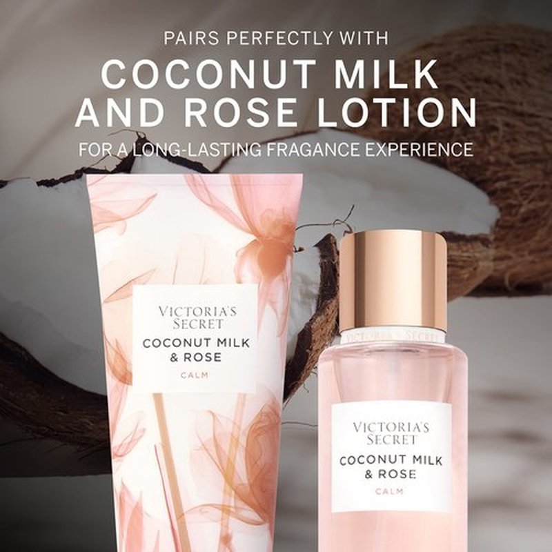 Victoria's Secret Coconut Milk & Rose Body Mist, Body Spray for Women (8.4 oz)
