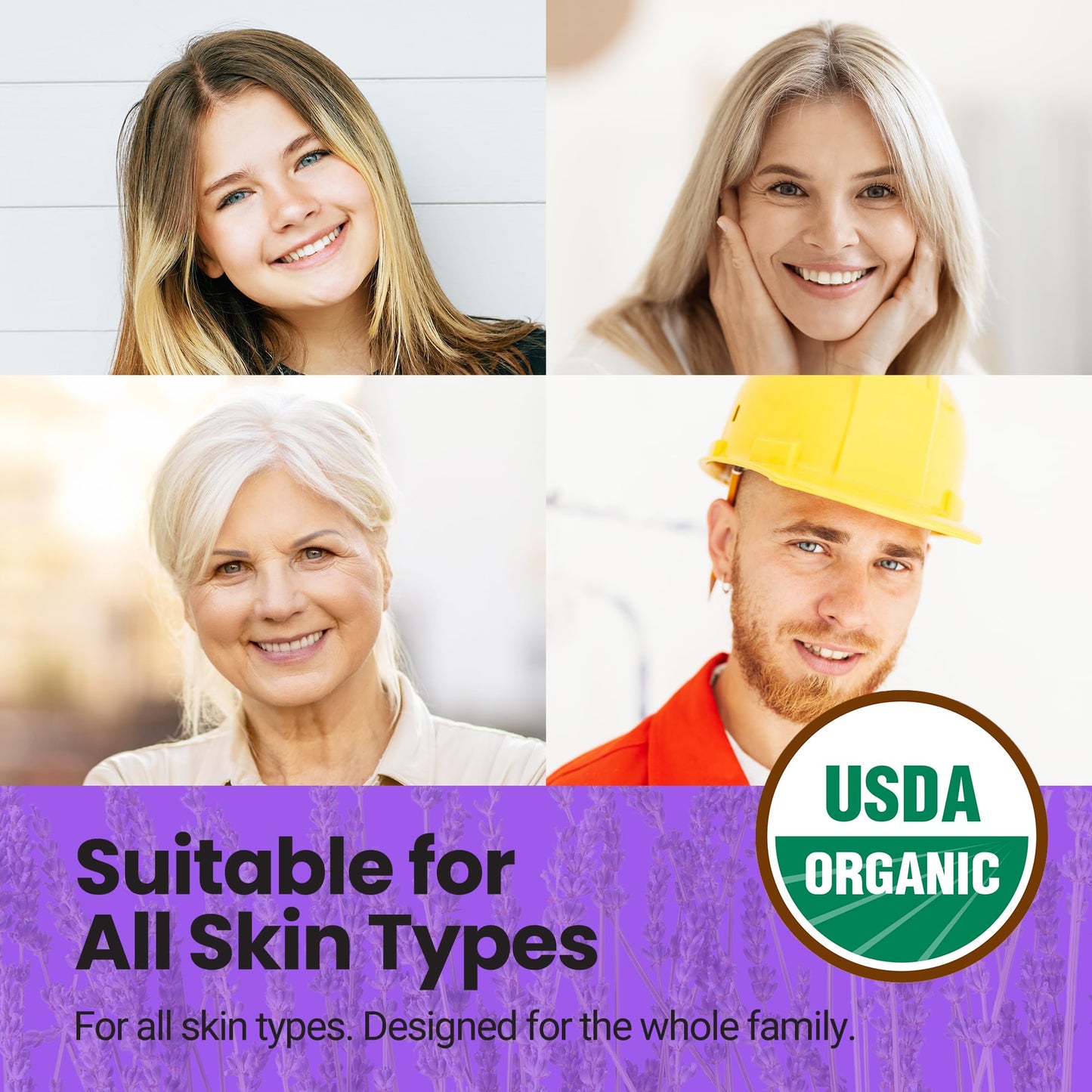 USDA Organic Lavender Jojoba Oil Lip Balm 2-Pack (0.15 oz)