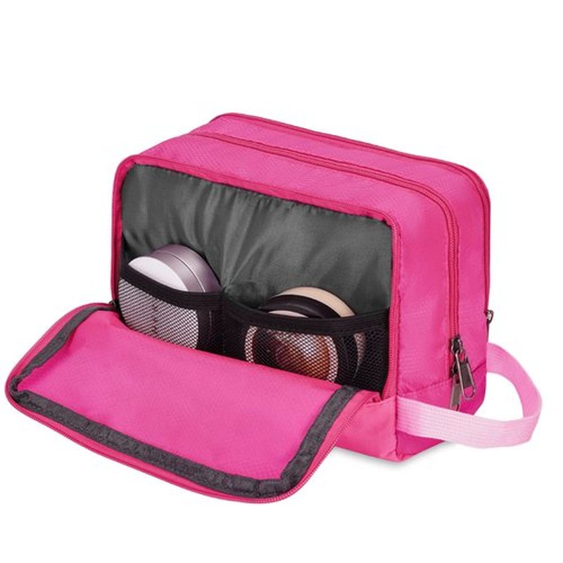 Toiletry Bag for Men Hanging Dopp Kit Water Resistant Shaving Bag Small Toiletry Bag for Traveling (Pure Pink)