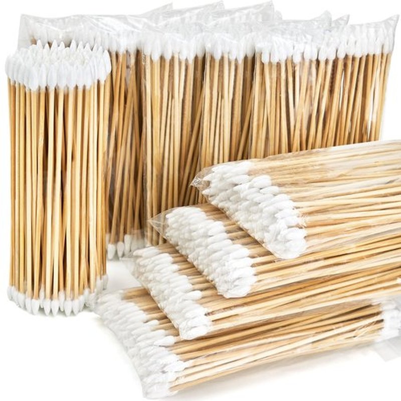 900PCS Gun Cleaning Swabs, Double Ended Pistol Cleaning Swabs, 6" Pointed Gun Cleaning Supplies Swabs - Lint Free, Highly Absorbent Gun Swabs for Precision Gun Cleaning, Applying