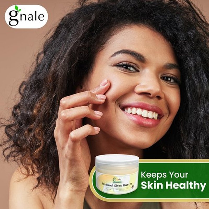gnale Shea Butter Jar 250g(8oz) African Shea Butter Raw Organic. Body Butter Skin Moisturizer for Face Skin and Hair, Pure Raw Shea Butter for DIY Lotion, Oil, Cream, Soap (8)