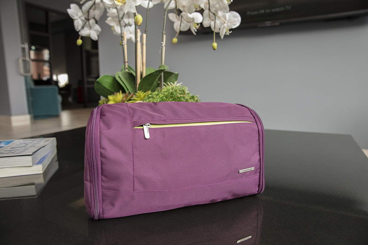 Travelon Flat-Out Toiletry Kit - Compact Travel Organizer for Toiletries and Cosmetics