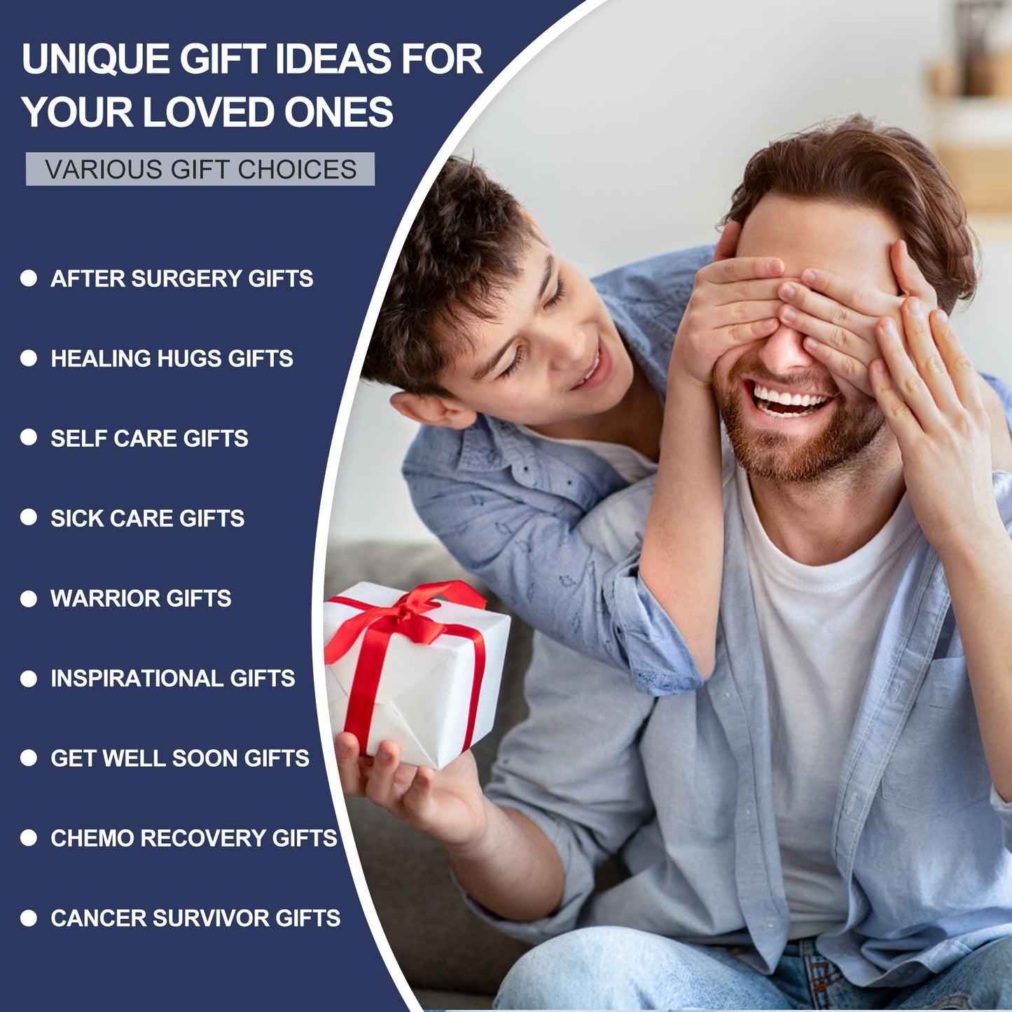Get Well Soon Gifts for Men After Surgery Cancer- Chemo Care Package Get Well Gift Basket - Get Well Basket for Men Dad Friend Brother, Sympathy Thinking of You Feel Better Inspirational Gifts for Man