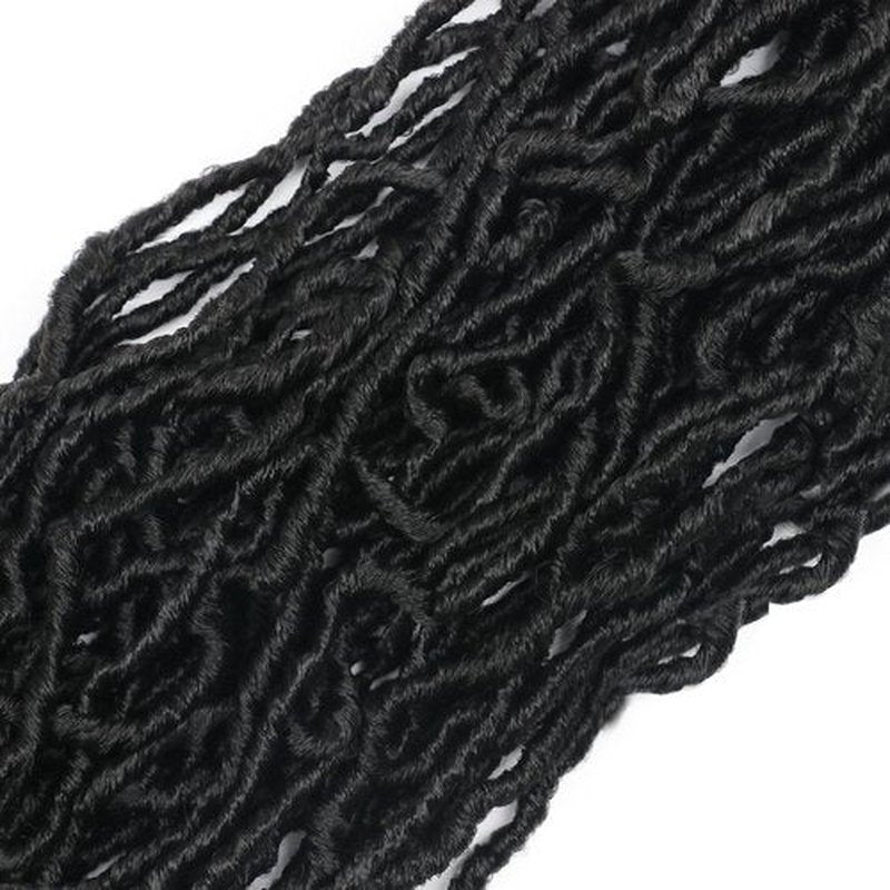 12 Inch Faux Locs Crochet Hair 1B Soft Locs Crochet hair Pre Looped Crochet Hair Extensions
