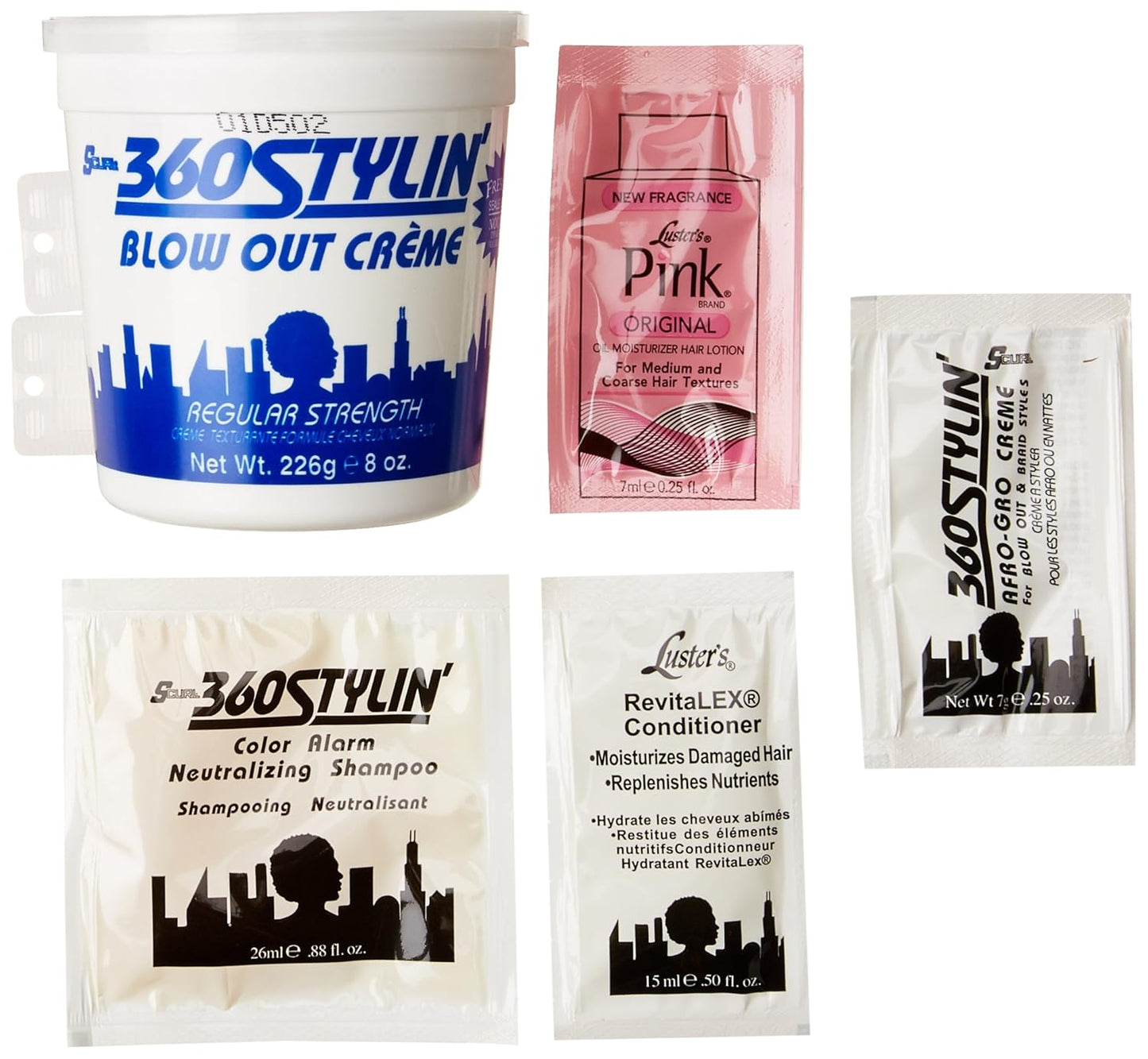 360 Stylin' Blow Out Kit by Luster - Versatile Hair Styling Tools for All Looks