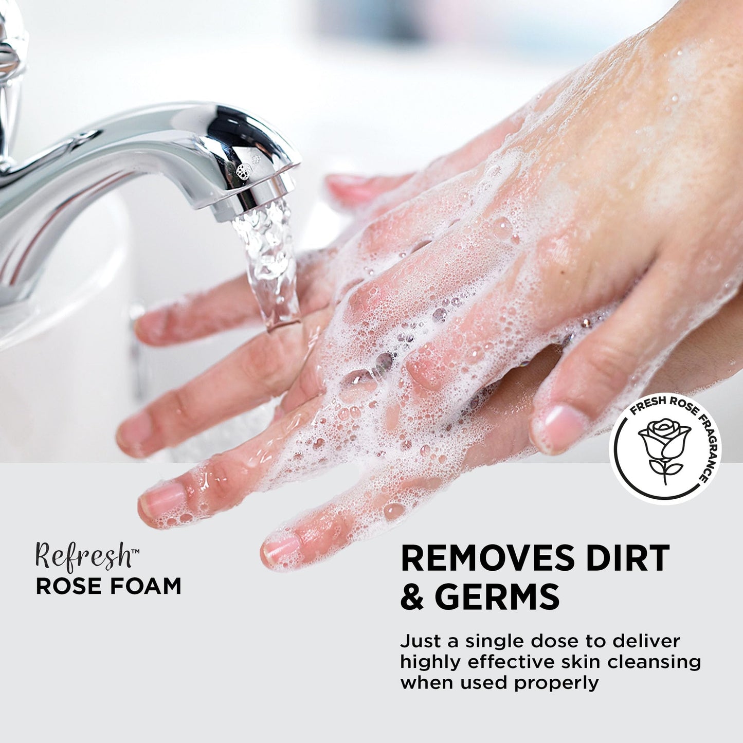 SC Johnson Professional REFRESH ROSE FOAM HAND SOAP TOUCH FREE 1.2 LITERS, 3 PACK
