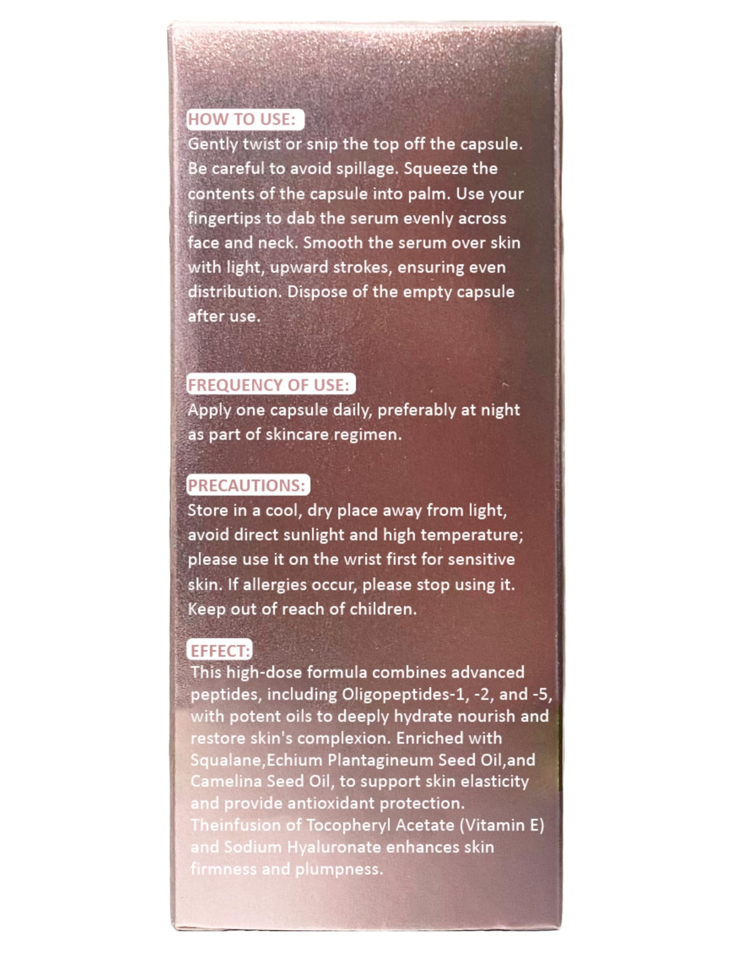 Retinol-Hyaluronate Serum Capsules (30 pcs) by AdditionM, Fine Lines, Wrinkles & Dark Spots - Fragrance-Free, Deeply Hydrating