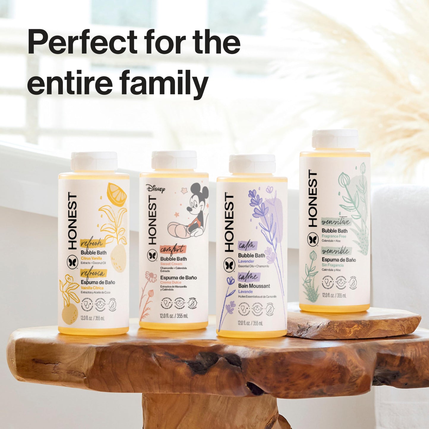 The Honest Company Bubble Bath, Hypoallergenic, Fragrance-Free, 12 fl oz