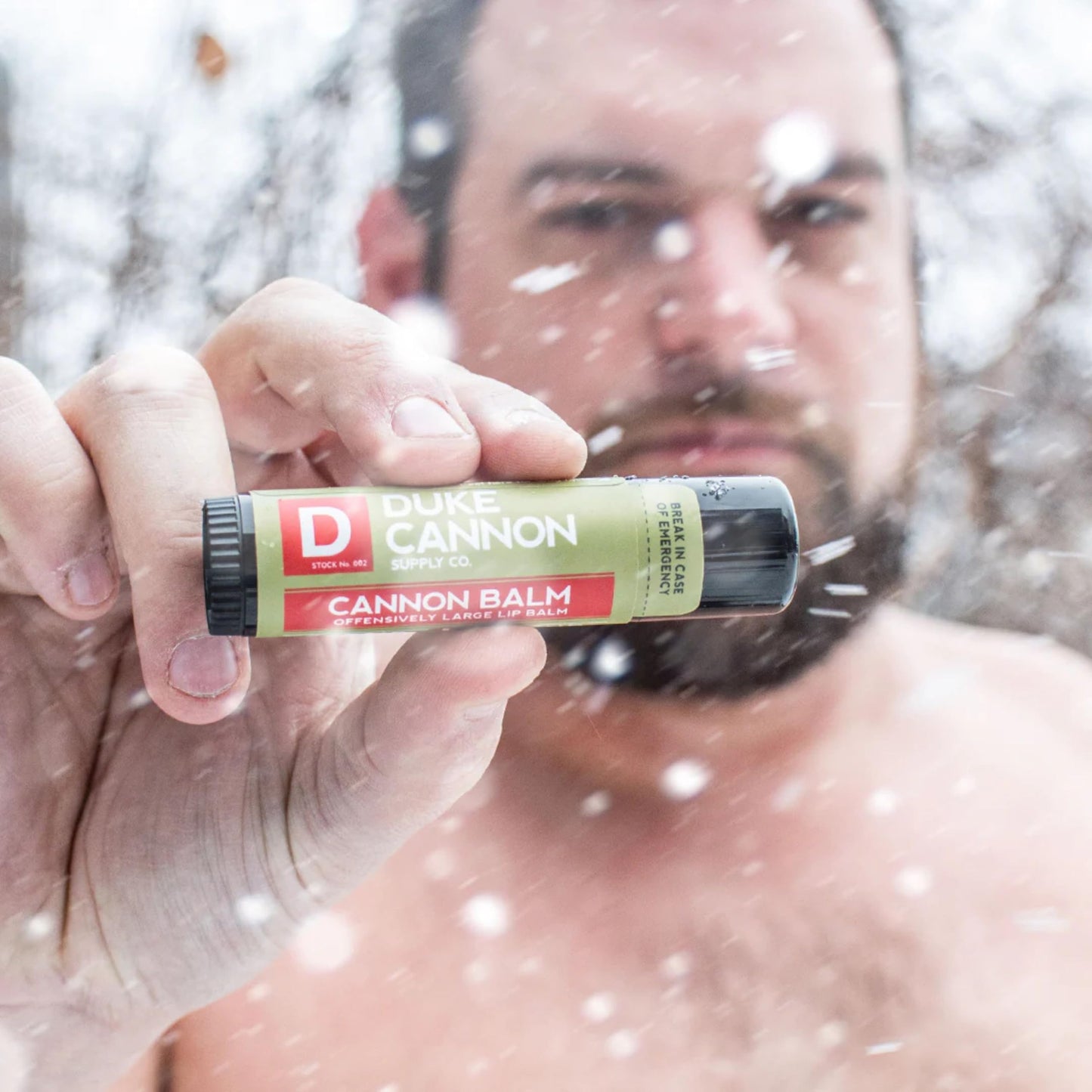 Duke Cannon Balm Tactical Lip Balm with SPF 15, 0.56oz – Premium Lip Protector with Organic Ingredients, Fresh Mint Flavor, Natural Beeswax, Coconut & Shea Butter, UV Protection