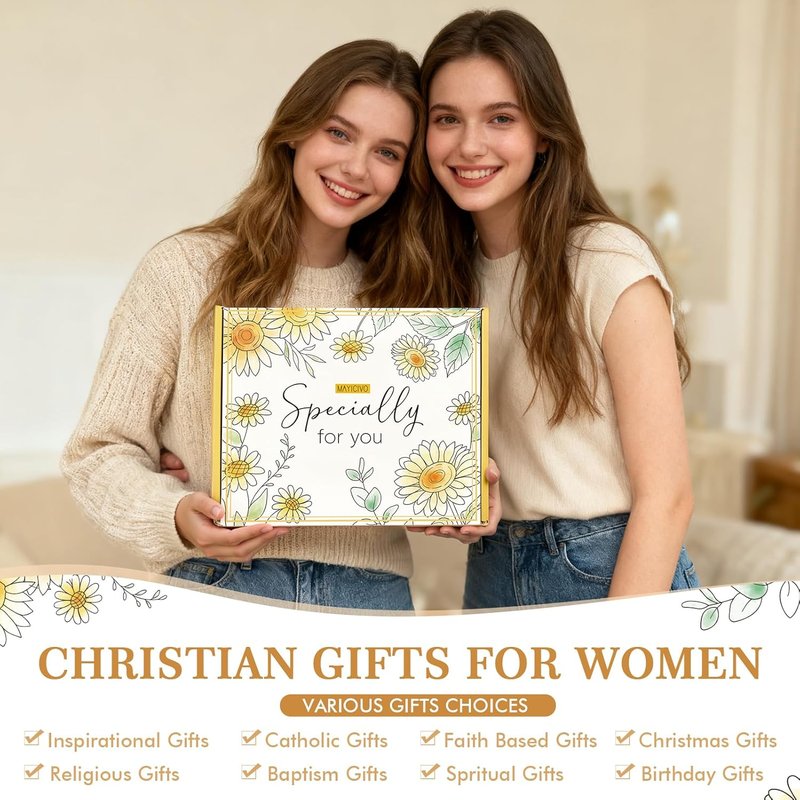 Christian Gifts for Women - Inspirational Sunflower Faith-Based Gift | Perfect for Easter, Birthdays & Special Occasions