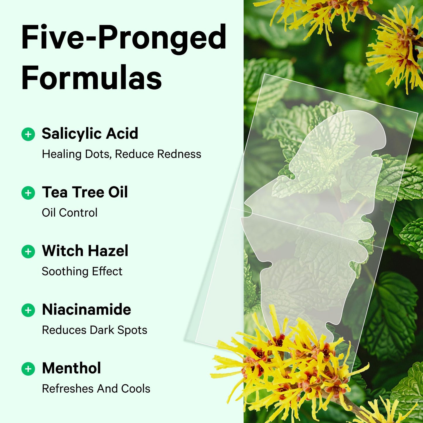 Sosky Pimple Patches for Nose Overnight Acne Pore Strips Hydrocolloid Nose Patches Helps Control Oil, Targets Pimples & Blemishes, Clear Skin 8 Count