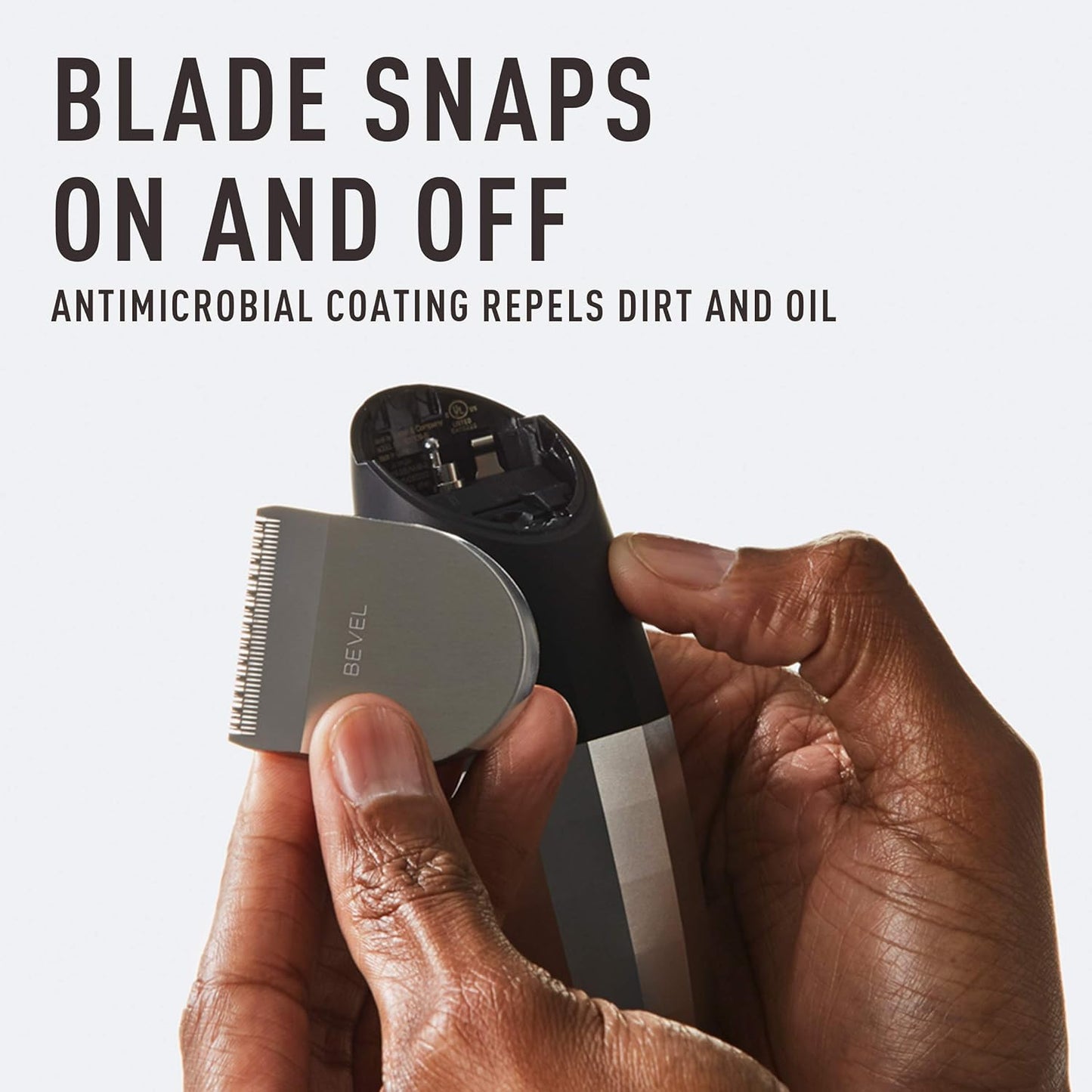 Bevel T Blade Trimmer Head Attachment for Increased Control, Fading, and Outlining - Compatible With Bevel Trimmer Only - For Men, Silver