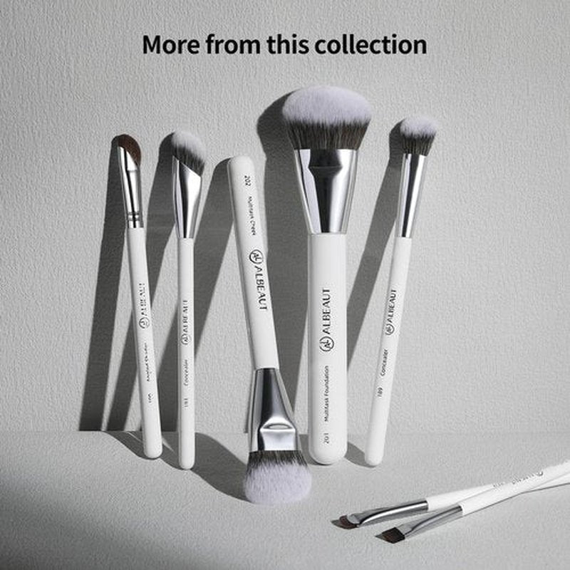Albeaut Concealer Makeup Brushes 2 PCS Angled Brushes for Liquid, Cream, Stick Concealer Foundation Nose Contour Eyeshadow Blending(193-2pcs)