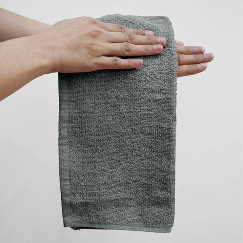 DAN RIVER 100% Cotton Washcloths 24 Pack Premium Quality Face and Body Cloth, Quick Dry Essential Towels for Bathroom, Hand, Kitchen & Cleaning, Baby Washcloths | 12X12 in | 400 GSM | Gray