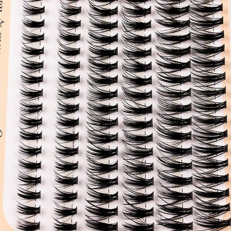 BlueSmurfs Individuals Lashes Extensions Fluffy 30D DIY Cluster Eyelashes Natural Faux Mink False Eye Lashes Multipack of 120 Mini Lash Clusters Volume (8-12mm Mix, 0.07 C Curl)
