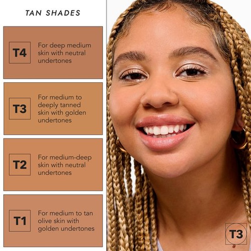 COVER FX Pressed Mineral Foundation - Shade T3 - Weightless Powder Foundation - Buildable Light to Full Coverage - Matte Finish - All Skin Types