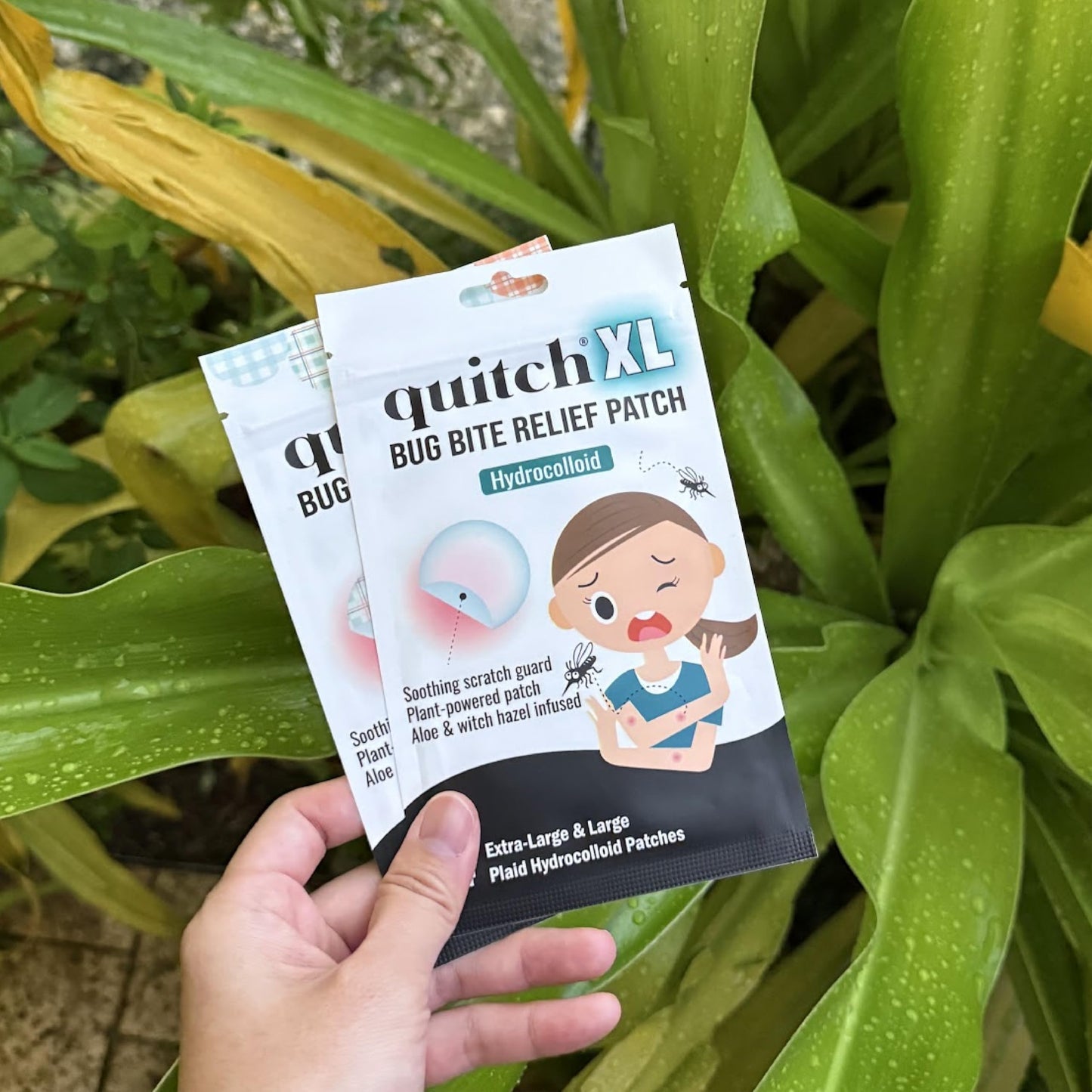 quitch XL Mosquito Bite Itch Relief Patch Kids, Insect Bite Patch, Summer Travel Essentials, Mosquito Anti Itch Cream Alternative, Summer Camp Essentials Itch Relief, Camping Essential