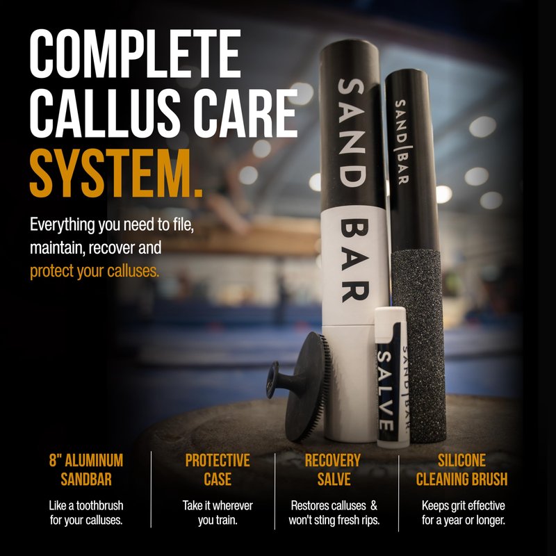 SandBar Callus Remover File for Hands - Durable Aluminum Tool for Callus Care and Dead Skin Removal - Includes Nourishing Salve - Ideal for Athletes, Climbers, and Gym Enthusiasts