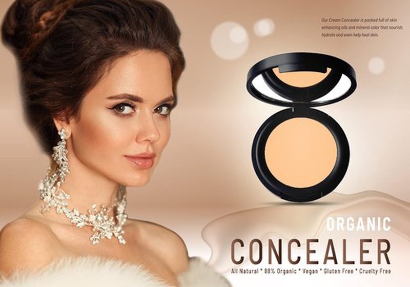 Mom's Secret 100% Natural Concealer, Organic, Vegan, Gluten Free, Cruelty Free, Made in the USA, 0.11 oz. (Sassy 24)