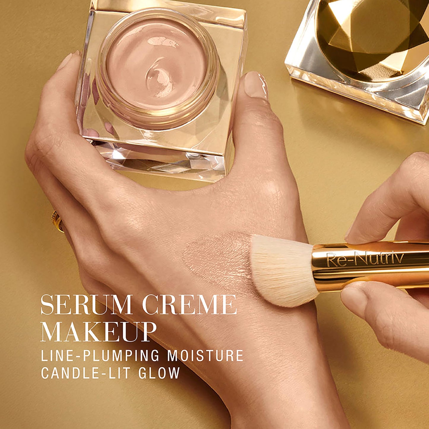 Estée Lauder Re-Nutriv Ultra Radiance Serum Creme Makeup | Luxury Foundation with Hyaluronic Acid | 12-Hour Wear & Hydration, 1C1 Cool Bone, 1 Fl Oz