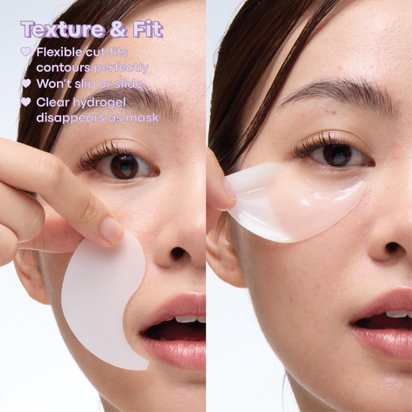 TONYMOLY Mask Melt Multi-Zone Targeted Hydrogel Patches – Eyes Or Smile Lines – Collagen + Peptides – Firming Overnight Care – 1 Pair
