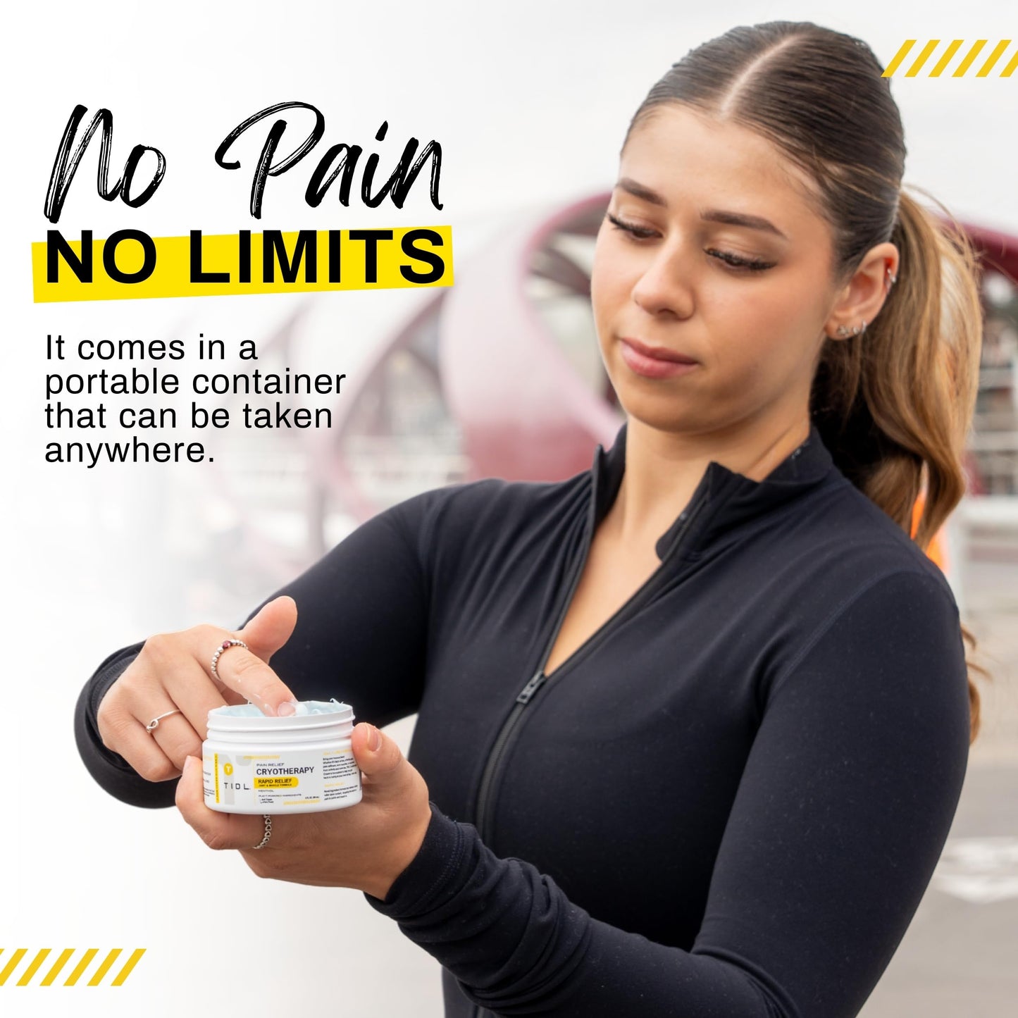 TIDL Cryotherapy Pain Relief Cream, 3 Oz, Targeted Neck Pain, Joint & Muscle Pain Relief with Organic, Plant-Based Menthol, Instant Cooling for Sport & Post Workout Full Body Recovery