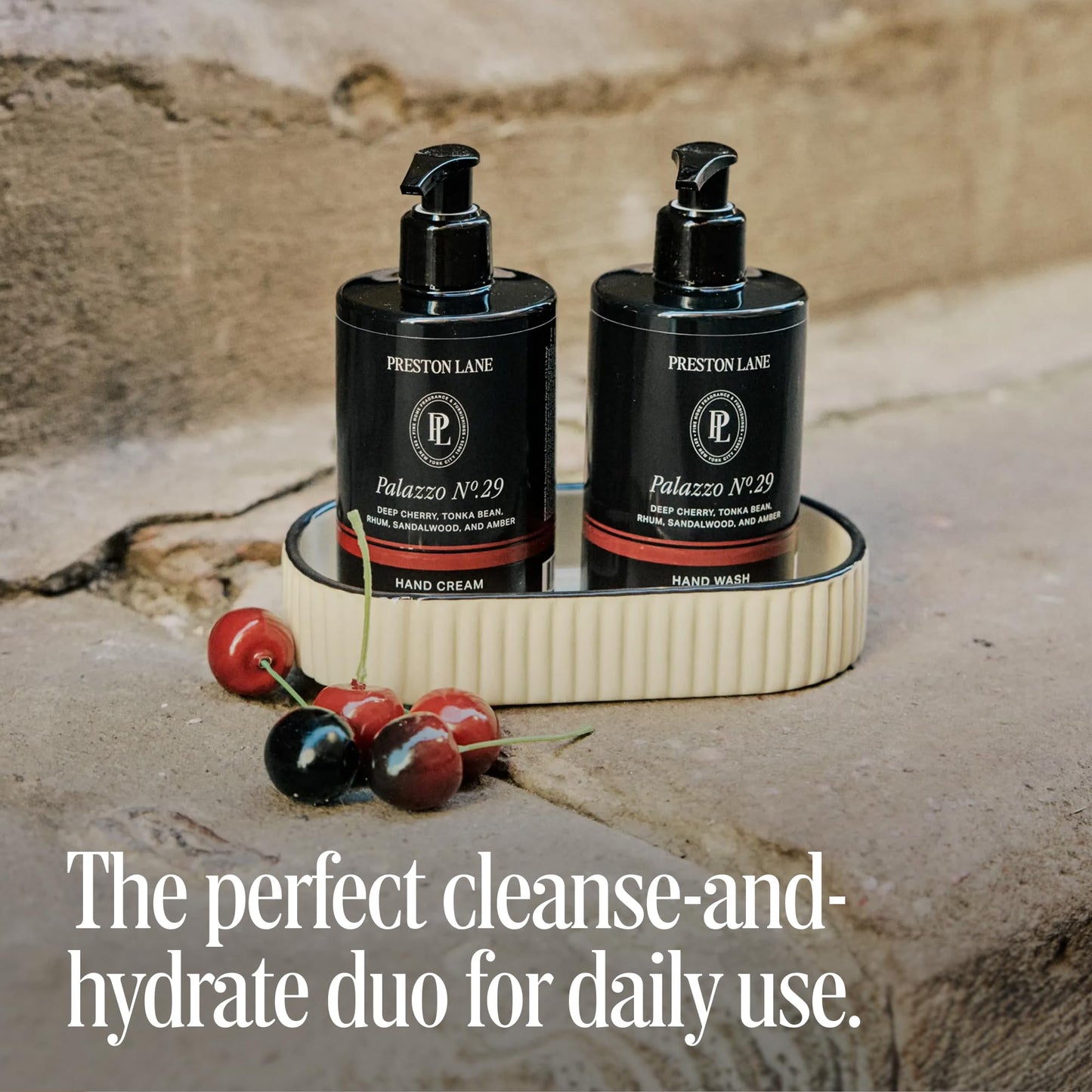 Preston Lane Hand Soap & Lotion Set, Palazzo no. 29 Scent – Hydrating Hand Wash and Moisturizing Hand Cream Duo | Clean Ingredients, Vegan & Cruelty Free Bathroom and Kitchen Essentials Gift Set