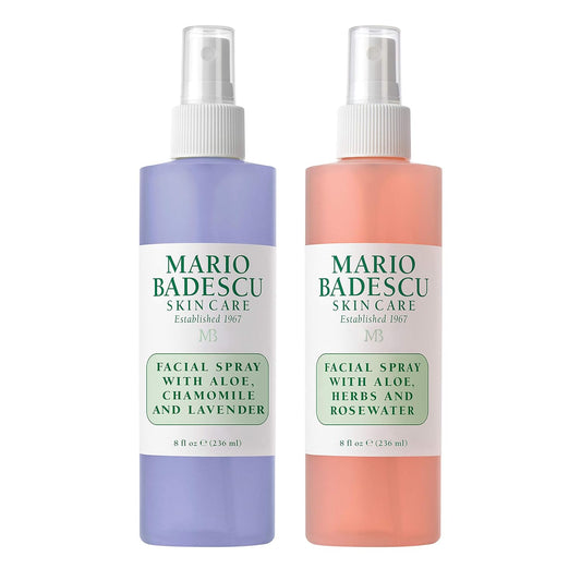 Hydrating Facial Spray with Aloe, Rose Water & Chamomile - Lavender Duo Mist for All Skin Types