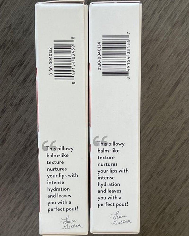 LAURA GELLER Jelly Balm Moisturizing Tinted Lipstick Duo | Hydrating Hydrating Vitamin E - Semi-Shine Finish |Tinted Lip Balm Set Brick House & In the Buff