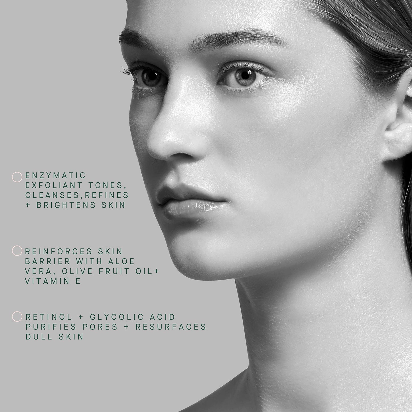 ARCONA Golden Grain Gommage - Retinol, Glycolic Acid, Aloe Vera, Olive Fruit Oil + Vitamin E, Cleanses, Exfoliates, Tones + Brightens 3.4 oz. Made In The USA